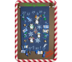 Stickserie - Pingu Party Baum & Schneeflocken